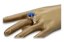 8K κίτρινο χρυσό Sapphire Ring Vintage Jewlery vrc029x-sp Art Deco
